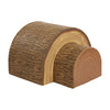 ECR4Kids SoftZone Tree Tunnel and Climber, Toddler Playset, Chocolate, 2-Piece