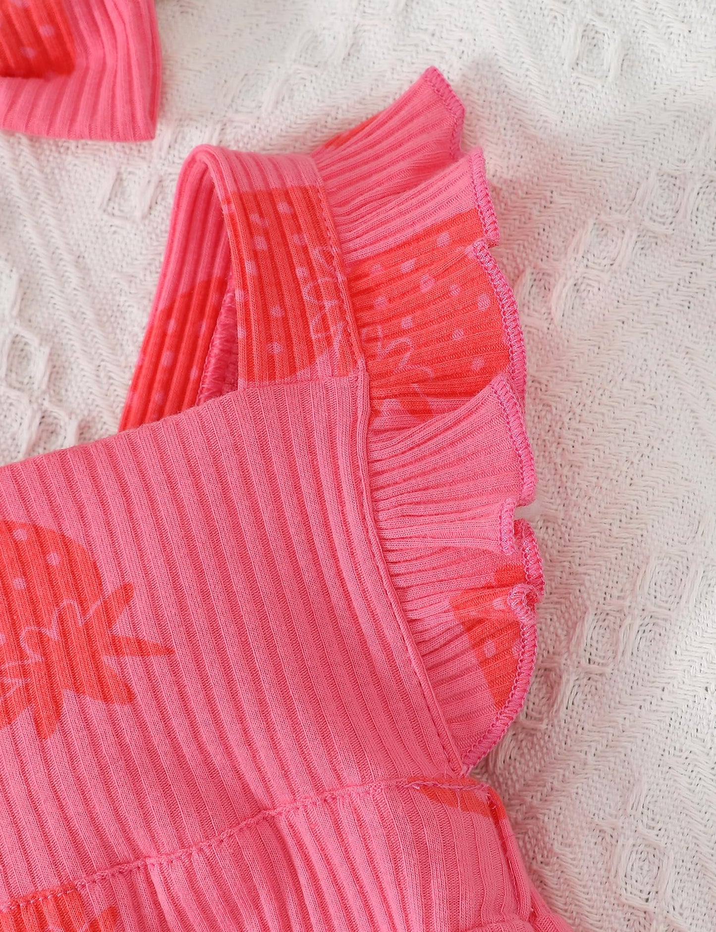 Fullfamous Infant Baby Girl Clothes Outfits Romper Spring Summer Clothing Onesie Bodysuit Jumpsuit Ropa De Bebe Nia Pink Strawbe