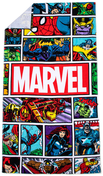 Jay Franco Marvel Comics Vintage Comic Kids Large Bath/Pool/Beach Towel - Super Soft & Absorbent Fade Resistant Cotton Towel, Me