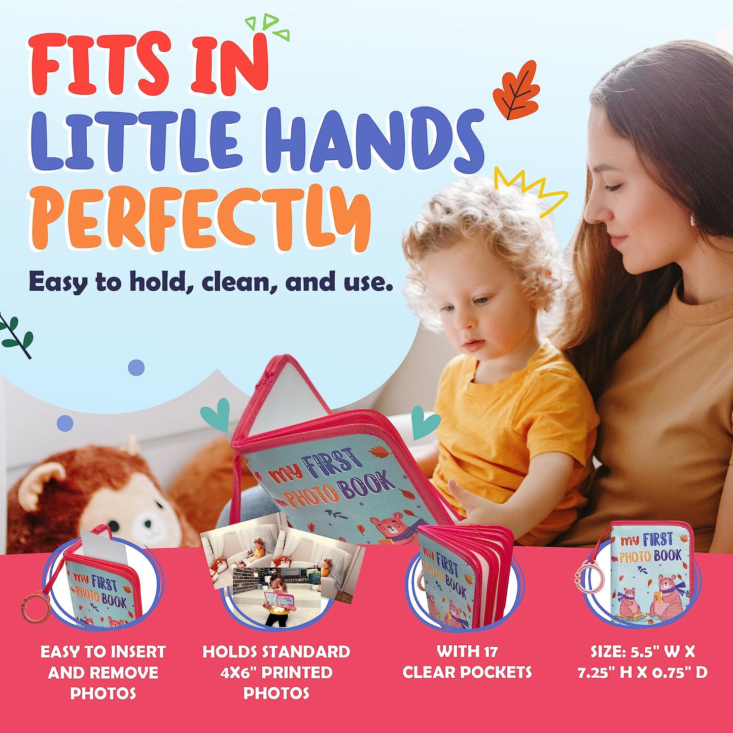 Baby Photo Album For Baby Photo Book For Baby First Birthday Gift New Baby Gift Baby Shower Gifts For New Parents Must Have For