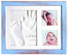 Baby Handprint Kit and Footprint with Clay and Name Stamps (Blue)