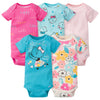 Gerber Baby Girls 5-Pack Short Sleeve Variety Onesies Bodysuits So Loved Newborn