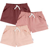 Gerber Baby Girls' 3-Pack Knit Shorts, Pink