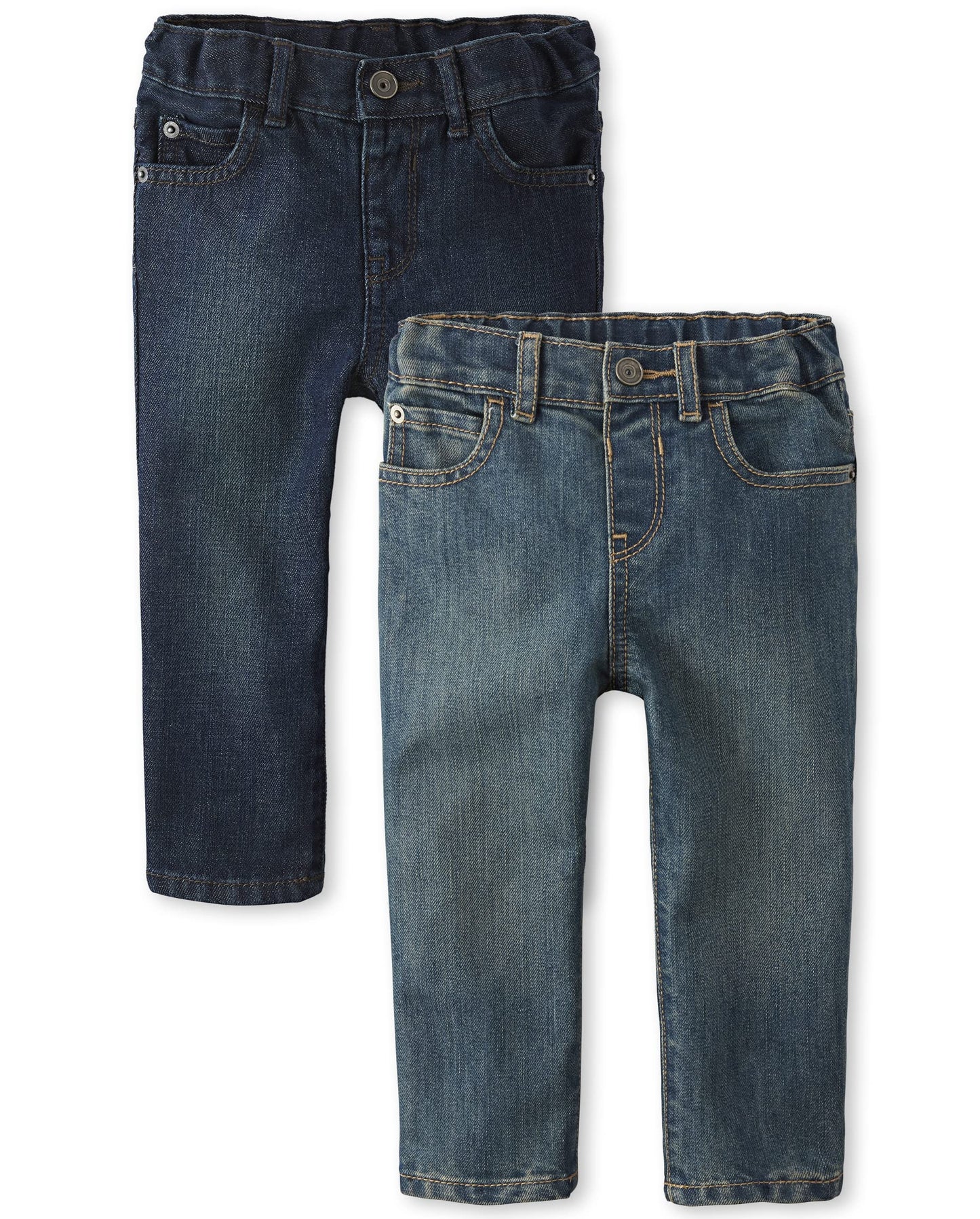 The Childrens Place Baby Boys And Toddler Basic Skinny Jeans, Tide Pooldp Blue 2 Pack, 5T Us