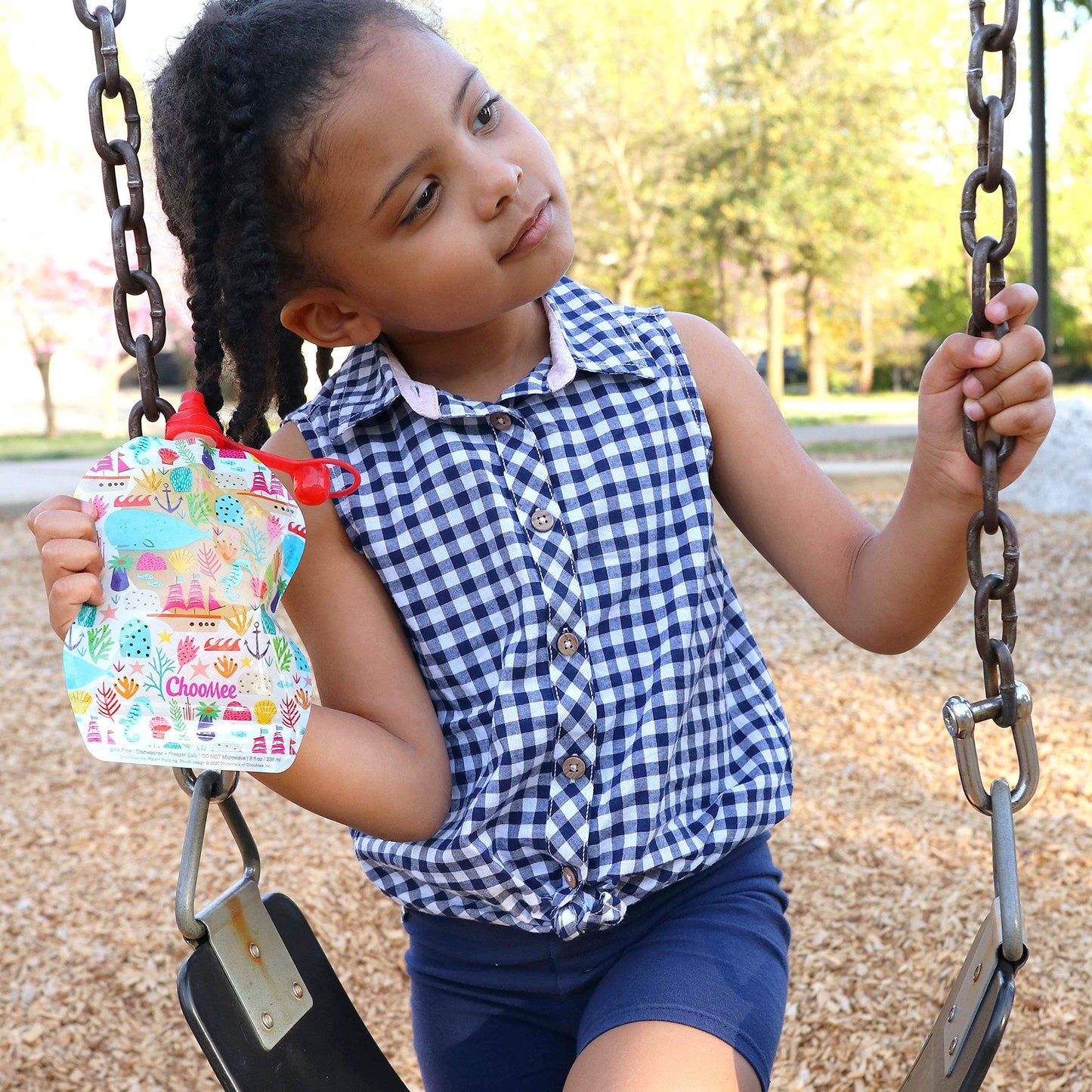 Choomee Reusable Baby Food Storage Pouches, 8 Oz | Ideal For Baby Food, Smoothies And Purees | Secure Double Lock Zipper, Wide B