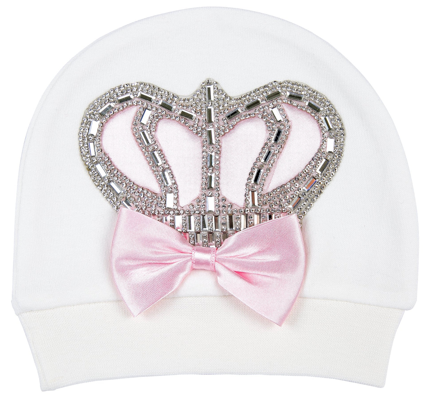 Lilax Baby Girl Jewels Crown Layette 4 Piece Gift Set 0-3 Months Pink