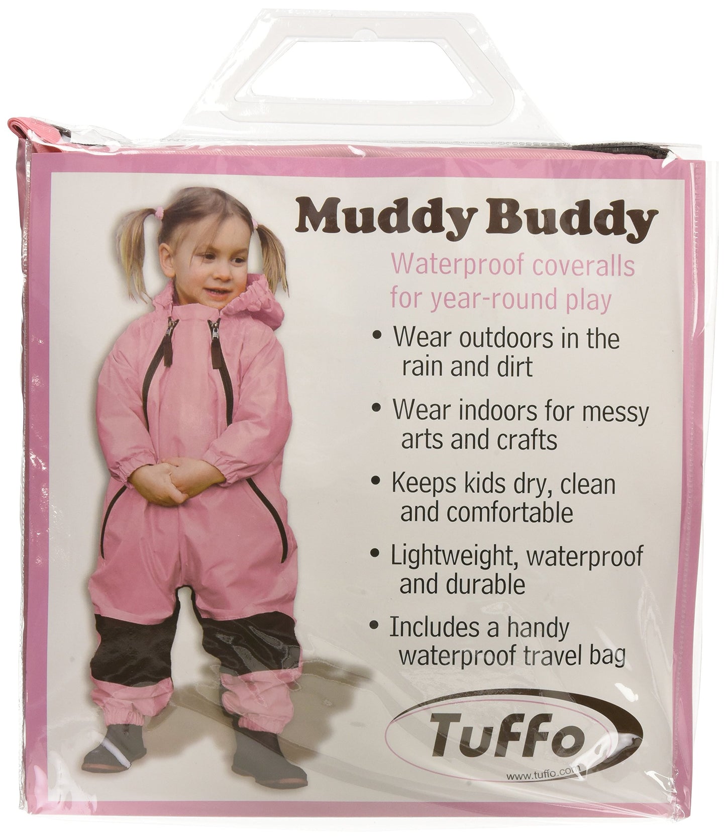 Tuffo Muddy Buddy Overalls - Pink, 18 Months