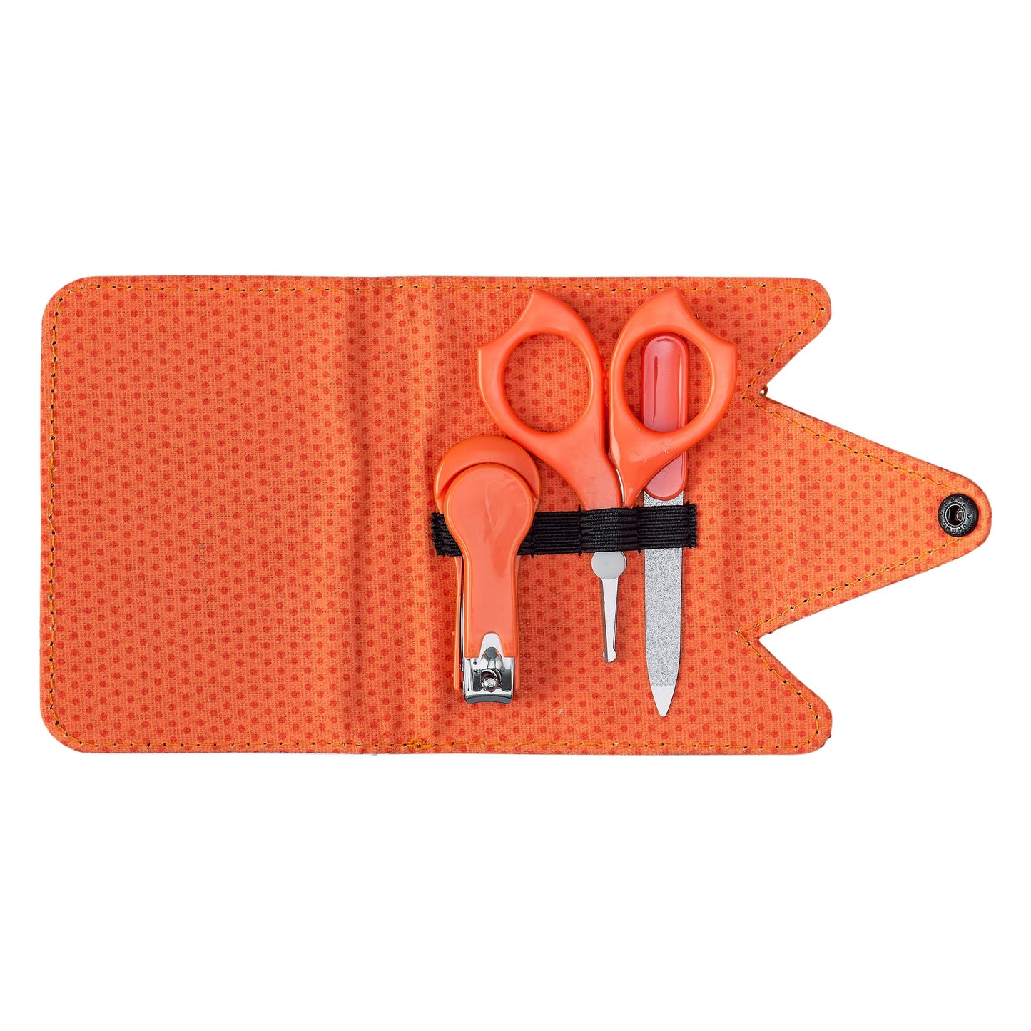 Petit Collage Baby Nail Kit - Includes Baby Nail Clippers, Scissors, And Nail File - Includes A Fox-Shaped Pouch Measures 7    X