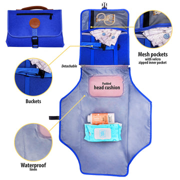 Portable Changing Pad For Baby - Diaper Changing Pad Portable - Waterproof, Foldable And Easy To Clean Travel Baby Changing Pad