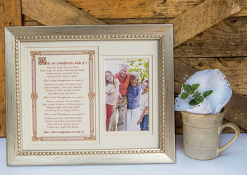 The Grandparent Gift Frame, What Are Grandparents Made Of Photo Frame With Sentiment