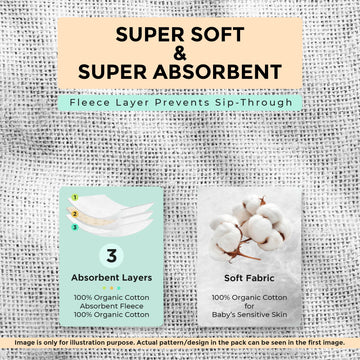 Kiddystar 5-Pack Organic Cotton Burp Cloths - Ultra-Absorbent, Soft & Large (21 X10 ) - Perfect For Spit-Up & Drooling