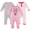 Hudson Baby Unisex Baby Cotton Coveralls, So Many Bows, 0-3 Months