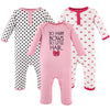 Hudson Baby Unisex Baby Cotton Coveralls, So Many Bows, 9-12 Months