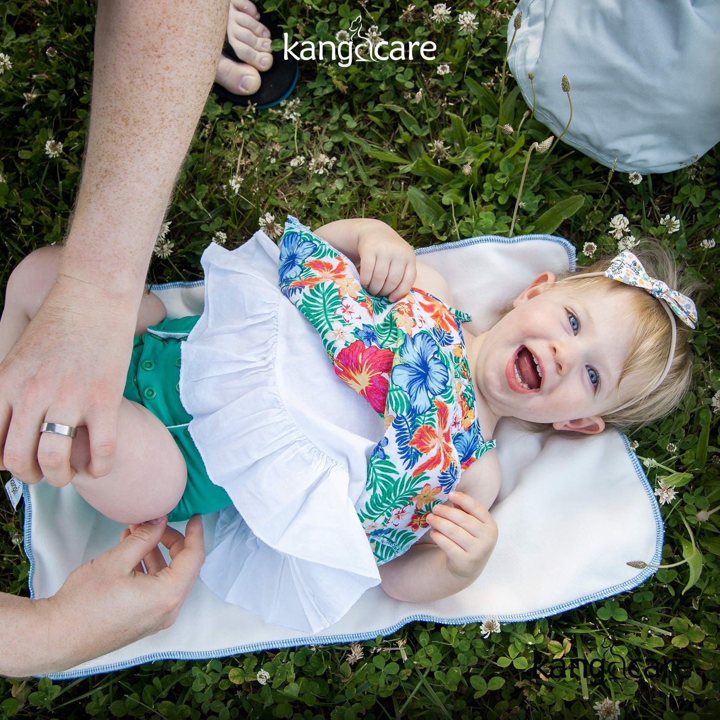 Kanga Care Reusable Absorbent & Waterproof Changing Pad 24' X 15' - Honey