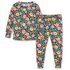 Gerber Unisex Baby Toddler Buttery Soft 2-Piece Snug Fit Pajamas With Viscose Made From Eucalyptus, Midnight Floral, 2T
