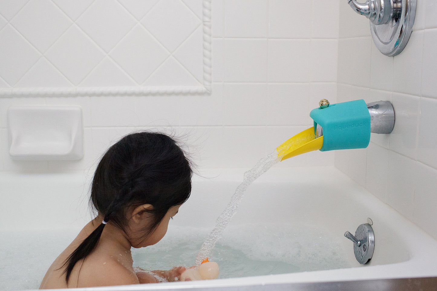 Aqueduck Bath Spout Extender Plus Cover