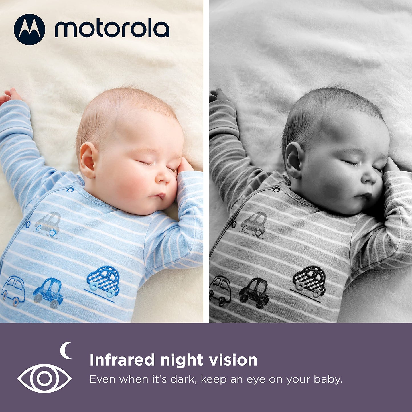 Motorola Baby Monitor Vm65-5' Wifi Video Baby Monitor With Camera Hd 1080P - Connects To Smart Phone App, 1000Ft Long Range, Tw
