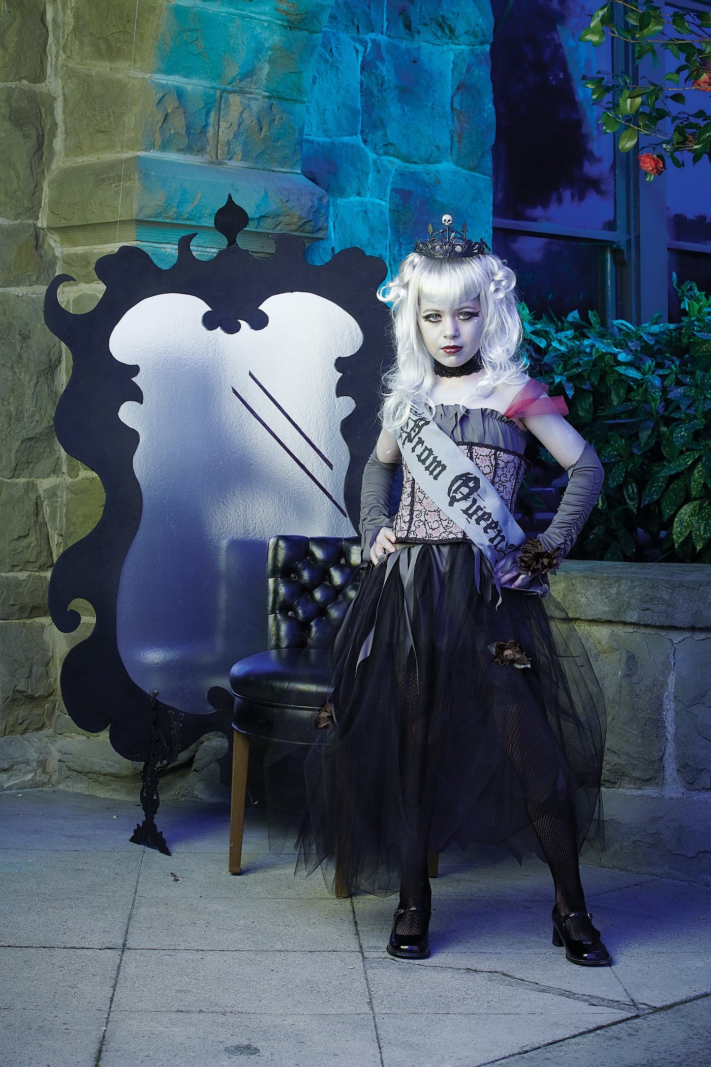 Rubies 211368 Goth Prom Queen Child Costume - Black - Small