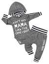 Fommy Baby Boy Clothes 9-12 Months Boy Clothes Letter Print Hoodies+Little Man Stripe Long Pants 2Pcs Boy Outfits Baby Boy Stuff