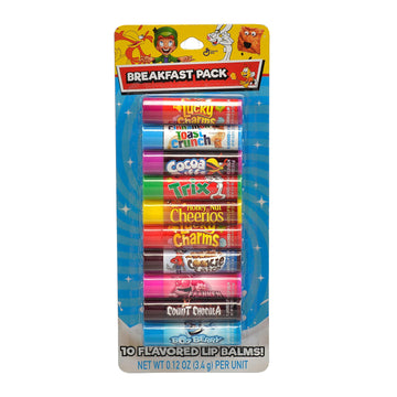 General Mills Cereal Flavored Breakfast Pack 10 Ct Lip Balms