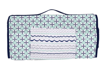 Bacati - 100% Cotton Percale Soft Breathable Fabrics Nap Mat With Pillow For Toddler Boys Naptime, Measures 50 X 20 X 1.5 Inches