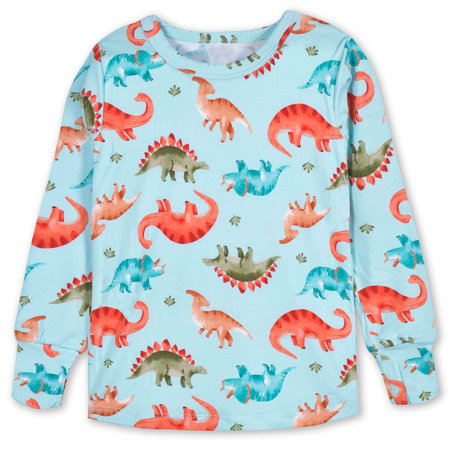 Gerber Unisex Baby Toddler Buttery Soft 2-Piece Snug Fit Pajamas With Viscose Made From Eucalyptus, Dino, 12 Months