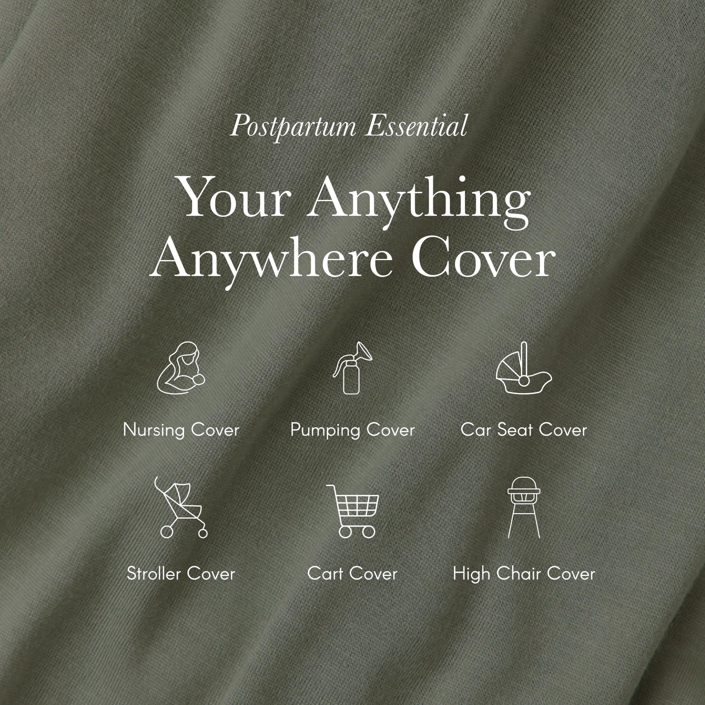 Solly Baby Nursing Cover, Ultra-Breathable, Lightweight Breastfeeding Cover-Up, Buttery-Soft Fabric, Universal Fit, Postpartum E