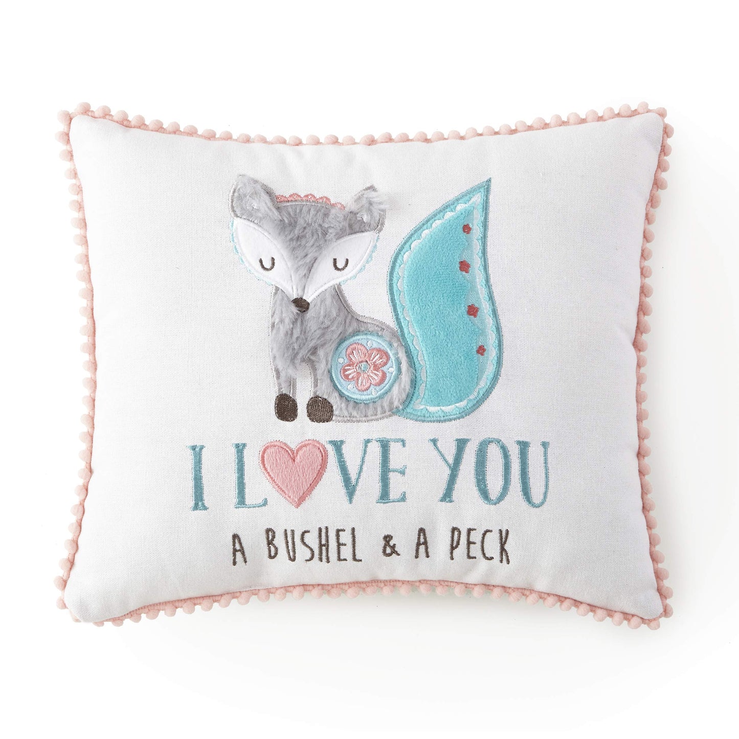 Levtex Baby - Fiona Toddler Bed Set - Pink, Aqua, White - Woodland Forest Theme - 5 Piece Set Includes Reversible Quilt, Fitted