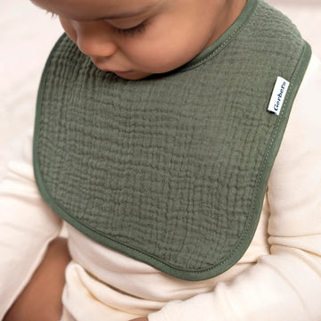 Gerber Baby Muslin 8 Pack Drooling Bibs, Multi Neutral 1, One Size