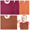 Foaincore 6 Pcs Pullover Baby Bibs Cotton Terry Toddler Absorbent Infant for Feeding and Drooling Towel Bib (Retro Colors)