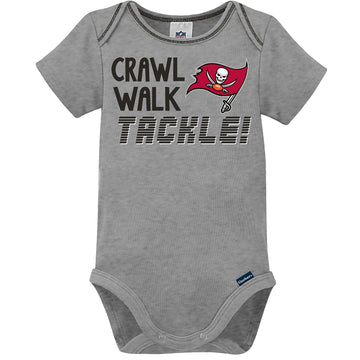 Gerber Unisex Baby Nfl 3 Pack Short Sleeve Onesie Bodysuit, Team Color, 6-12 Months