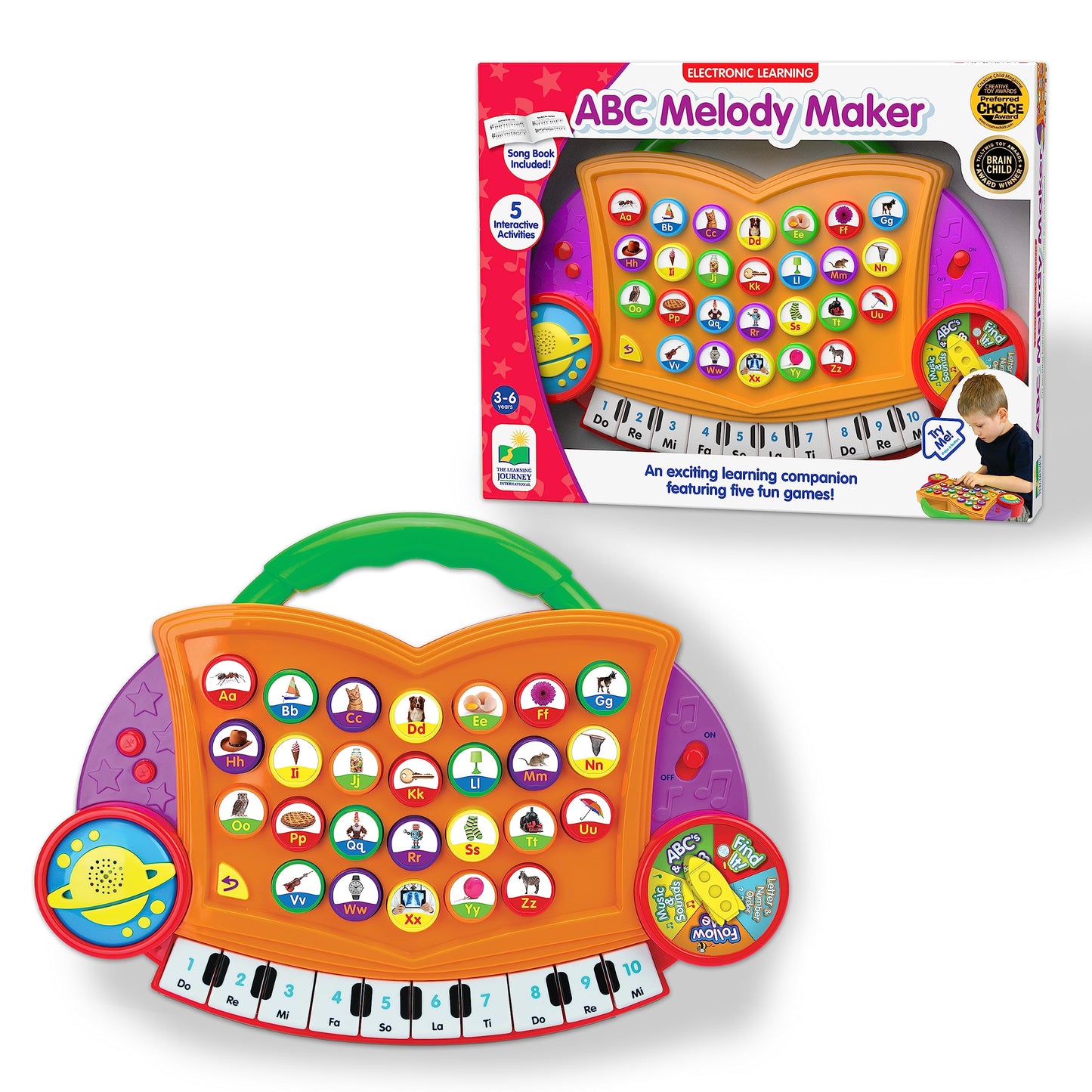 The Learning Journey: ABC Melody Maker - Learning & Education Toys - Developmental Interactive Activities for Preschoolers - Chi
