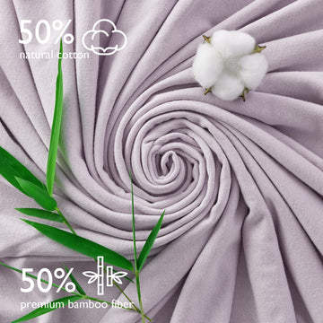 Momcozy Baby Hooded Towel-Made From Cotton, Suitable For Newborn Shower Gifts, 2 Count (Pack Of 1), 28 X 28 Inch, Ink Wash Leave