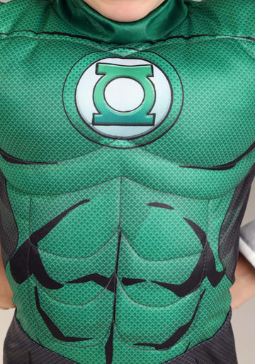 Fun Costumes Toddler'S Deluxe Green Lantern Costume, Superhero Suit, Mask & Accessories For Hero Villain Cosplay Party 4T