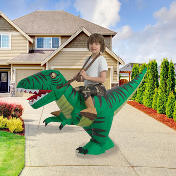 Tasanor Blow Up Raptor Costume,Inflatable Costumes For Kids,Inflatable Dinosaur Costume,Halloween Costumes For Girls/Boys (2-3Yr