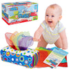 Sensory Pull Along Baby Tissue Box - Montessori Toy for Babies and Toddlers Tissue Box Learning Toys for 5 Months + STEM Educati