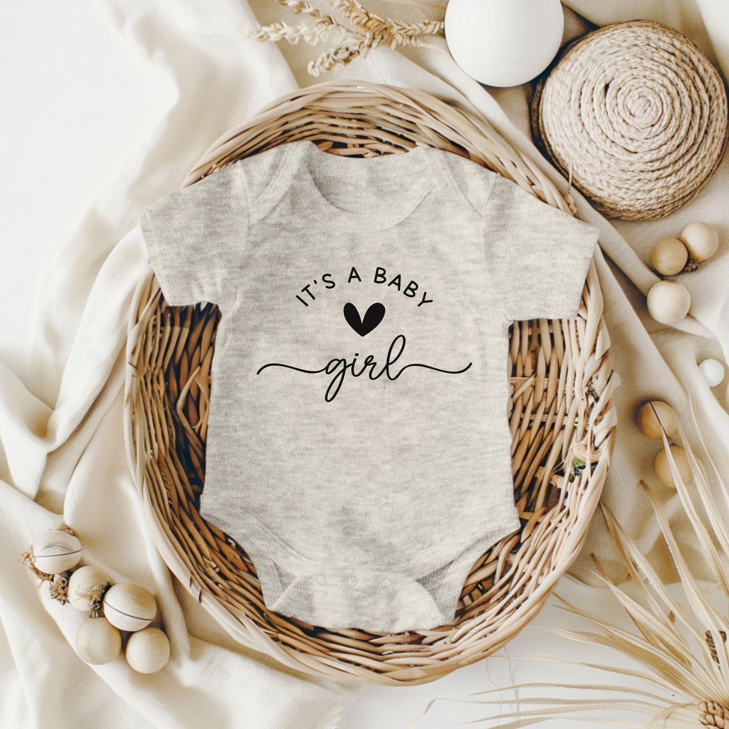 It'S A Baby Girl Pregnancy Announcement Infant Bodysuit (Natural)