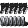 Lanleo Baby Girls Boys Non Slip Socks With Grips Toddler Kids Unisex Warm Thick Cotton Ankle Crew Socks With Grippers 6 Pairs Bl