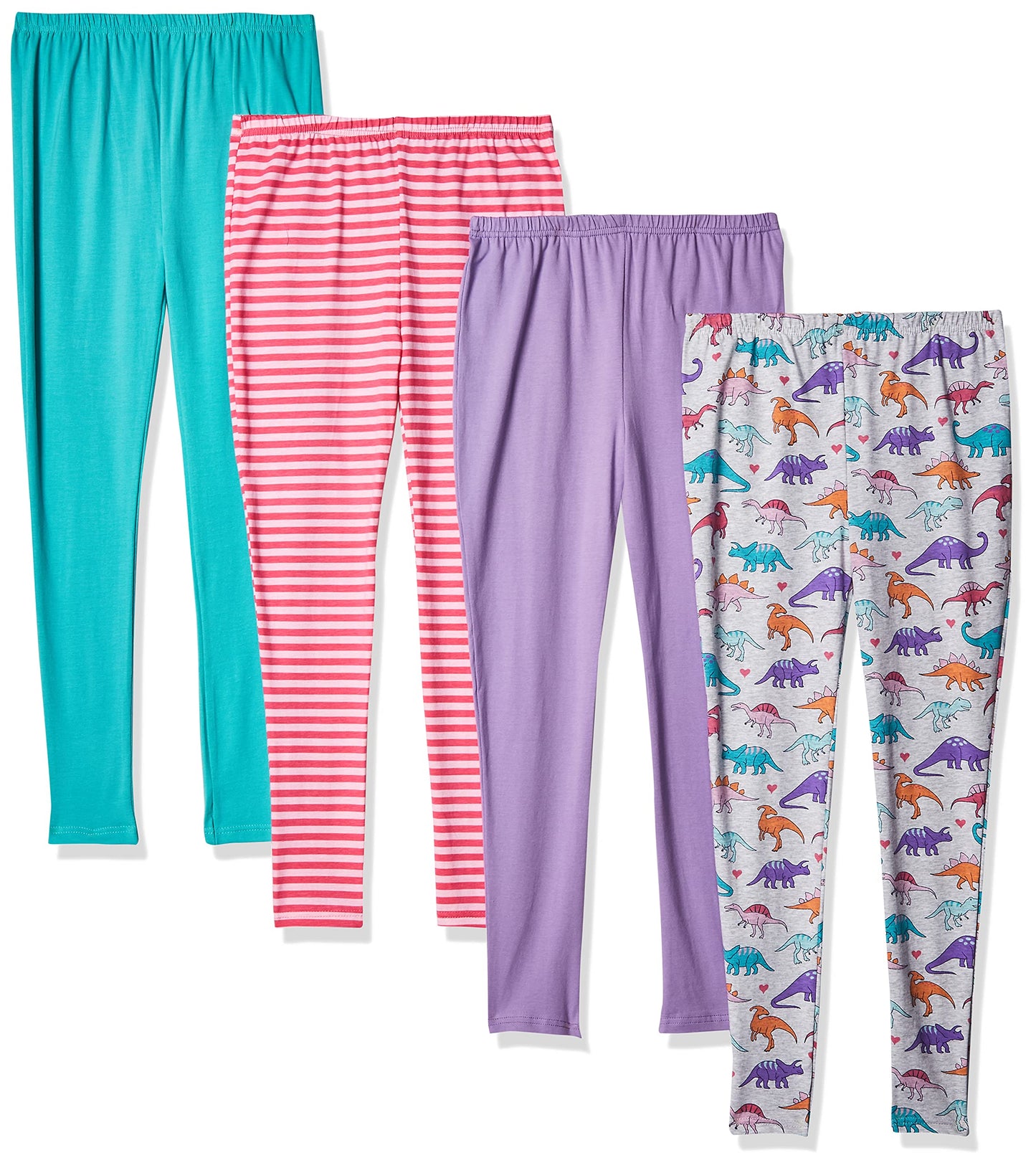 Hudson Baby Unisex Baby Cotton Pants And Leggings, Girl Dinosaurs, 12 Years