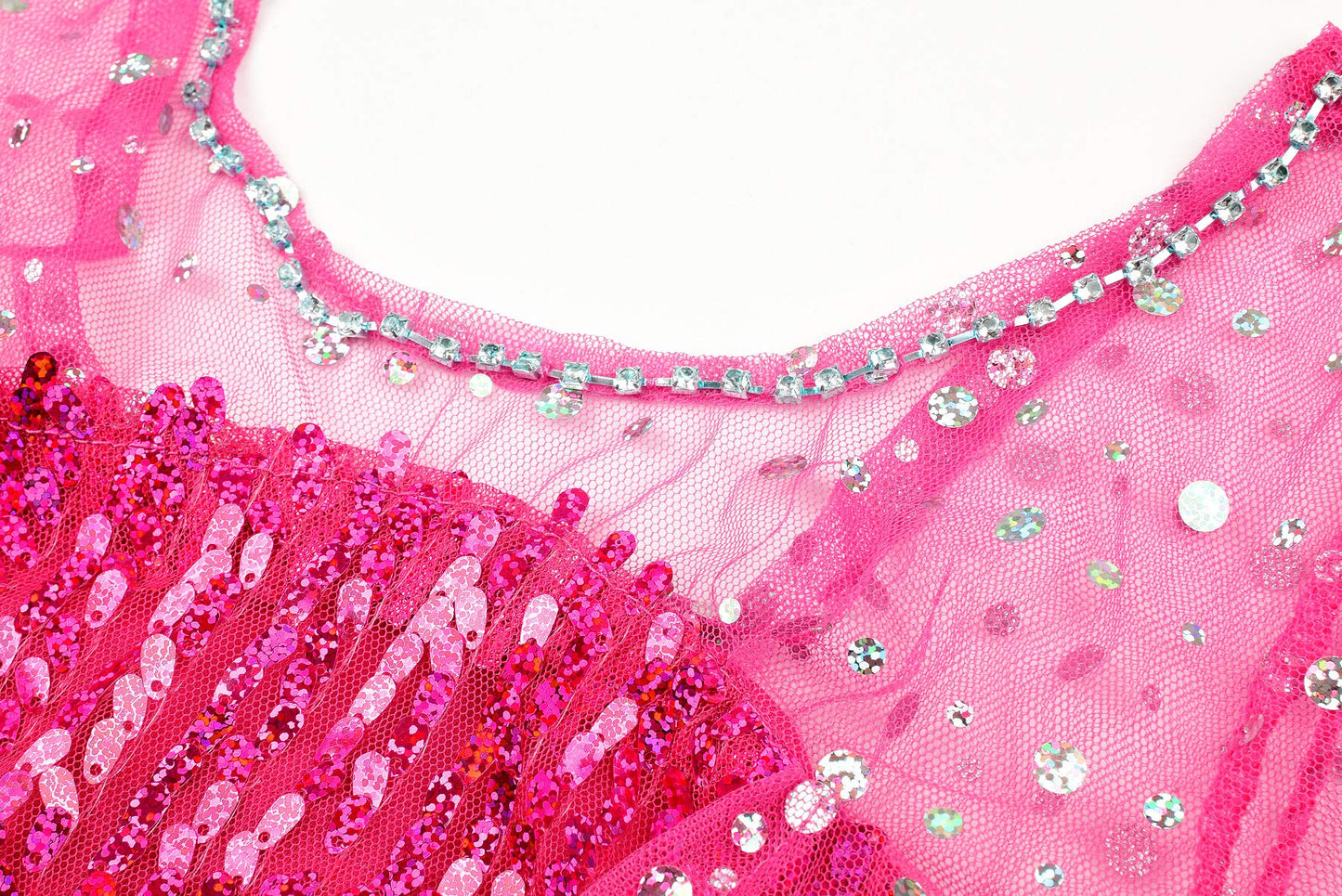 Jerrisapparel Girls Princess Costume Birthday Party Christmas Fancy Dress Up (5, Hot Pink With Accessories)