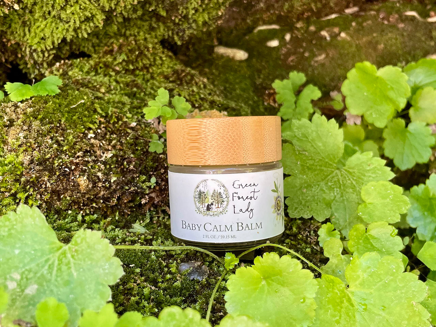 Green Forest Lady The Baby Calm Balm | Protects, Hydrates & Nourishes Sensitive Skin | Helps To Calm Newborns, Babies & Toddlers