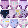 Big Elephant 10 Packs Baby Girls' And Boys' Potty Training Pants, 100% Cotton Absorbent Training Underwear For Toddler, 9-10Y