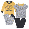 Gerberbaby Boystoddler Snug Fit 4-Piece Pajama Setdino Grey3T