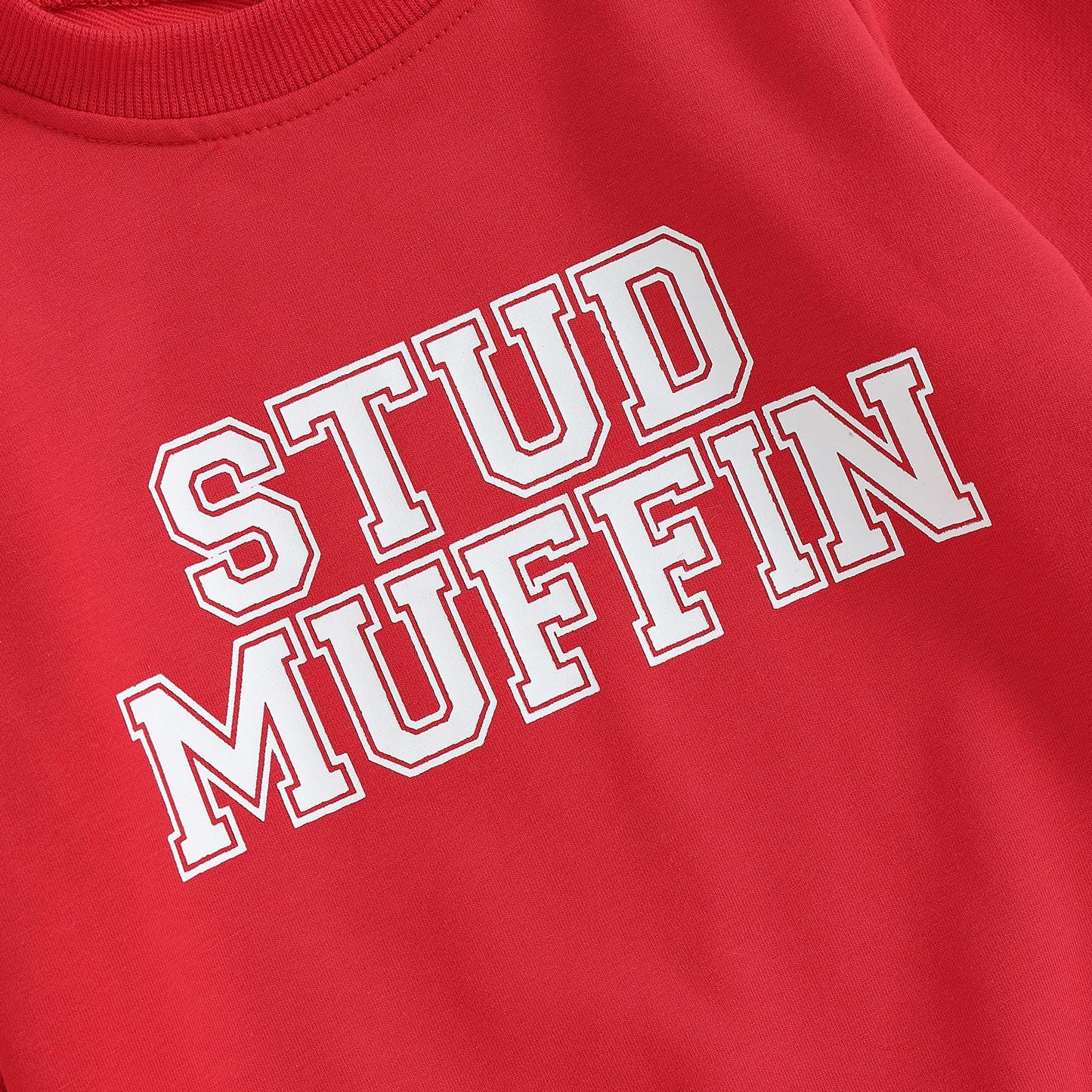 Jlkgicf Toddler Girl Boy Valentines Day Outfit Lover Boy Sweatshirt Crewneck Long Sleeve Pullover Baby Valentine'S Clothes(Red S