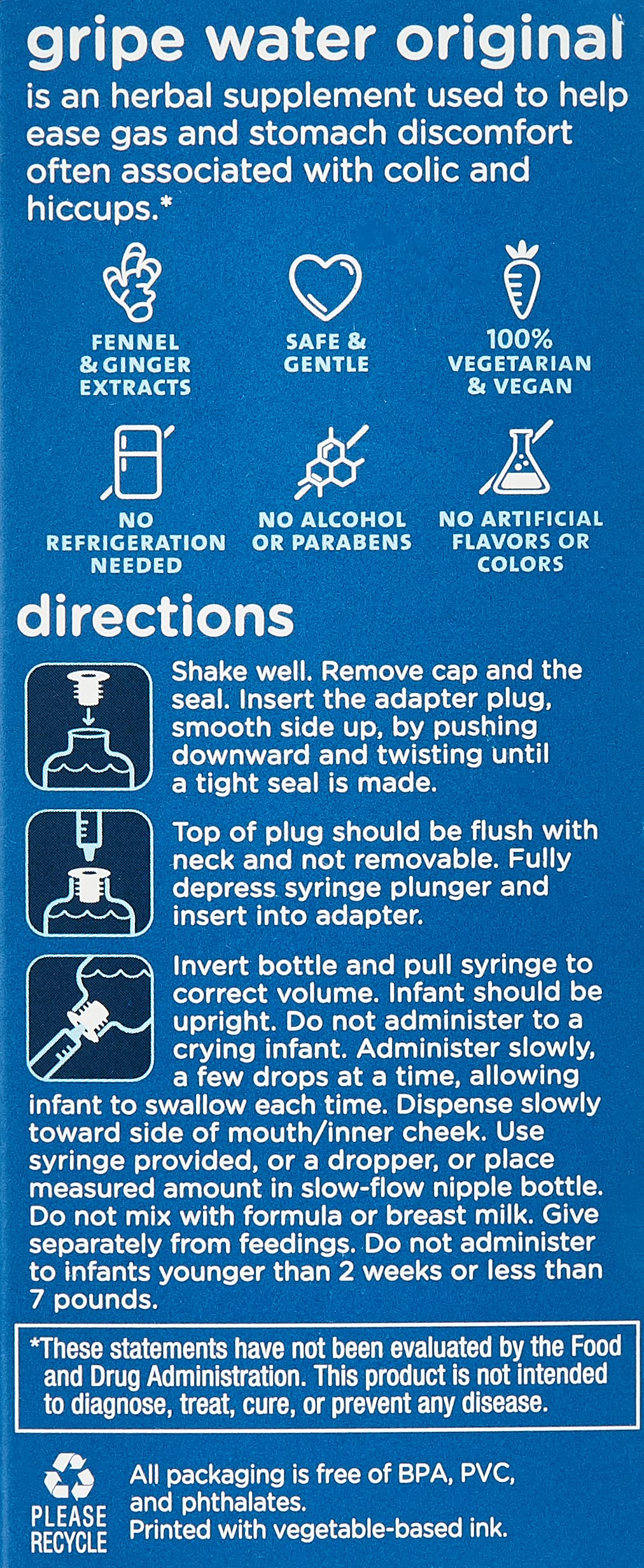 Mommy'S Bliss Gripe Water, Liquid, 4-Ounce Bottle