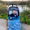 Bundlebean - Go Multi-Use Waterproof Footmuff (Rainbow) - Use As Pushchair, Carrier, Sling, Car Seat Cover, Opens As Playmat, Un
