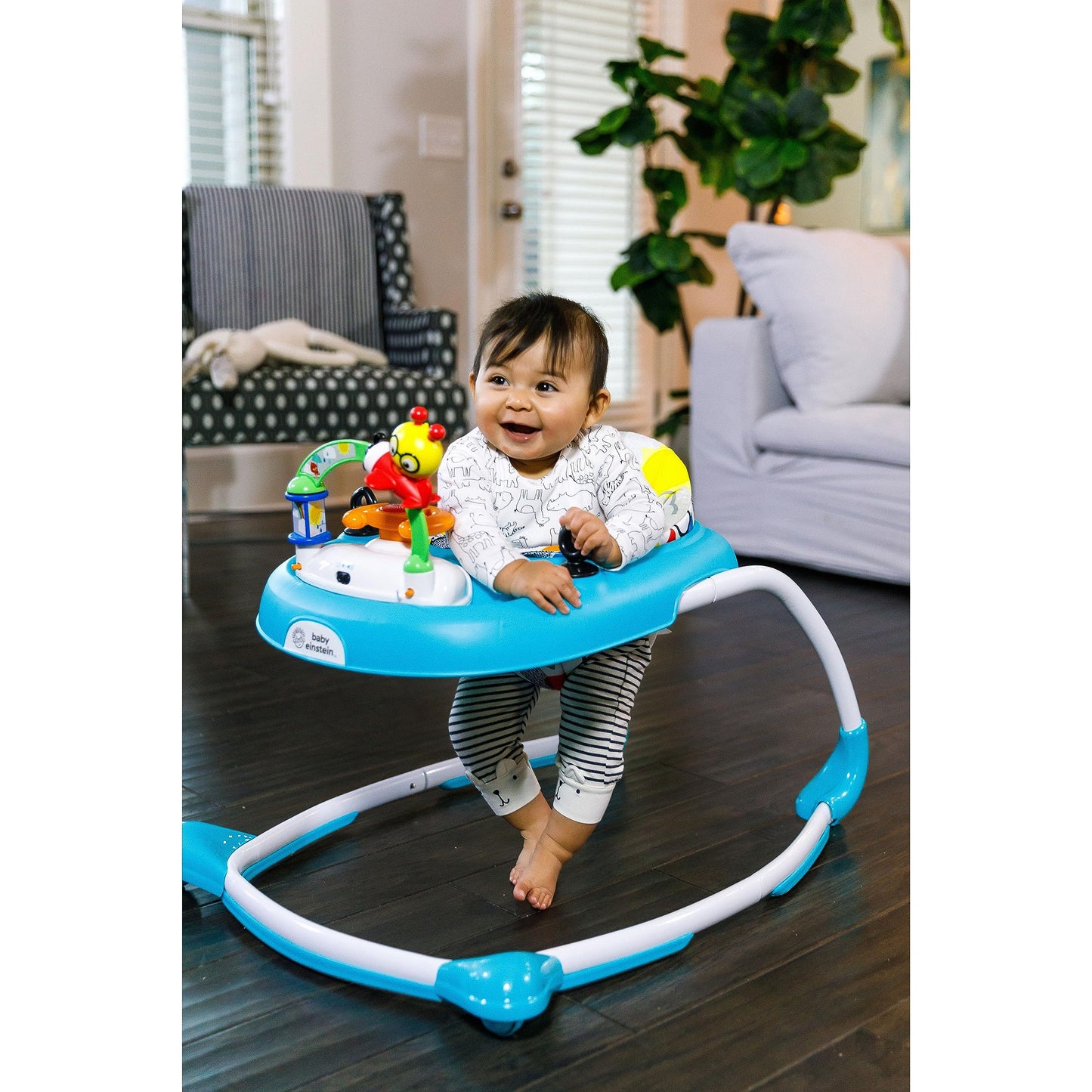 Baby Einstein Sky Explorers Baby Walker Activity Center And Sensory Play Learning-Toy With Lights, Songs And Sounds, Age 6 Month