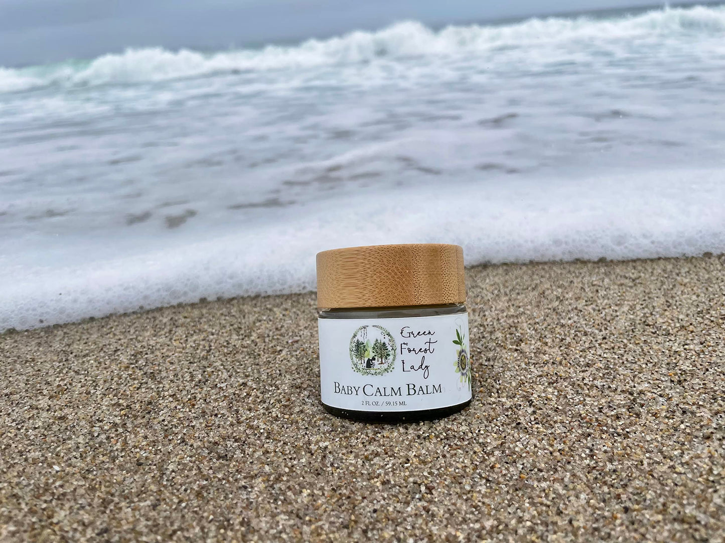 Green Forest Lady The Baby Calm Balm | Protects, Hydrates & Nourishes Sensitive Skin | Helps To Calm Newborns, Babies & Toddlers