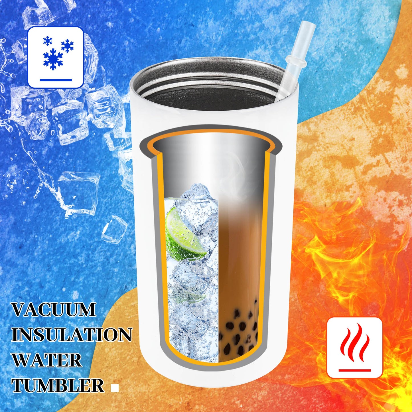 Joyclub 6 Pack Sublimation Sippy Cups Toddler Tumbler Blanks 12 Oz Kids Sublimation Tumbler With Handle Stainless Steel Insulate