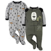 Gerber Baby Boys 2-Pack Sleep 'N Play Bear Green 6-9 Months